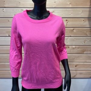 J. Crew pink “Tippi” sweater.